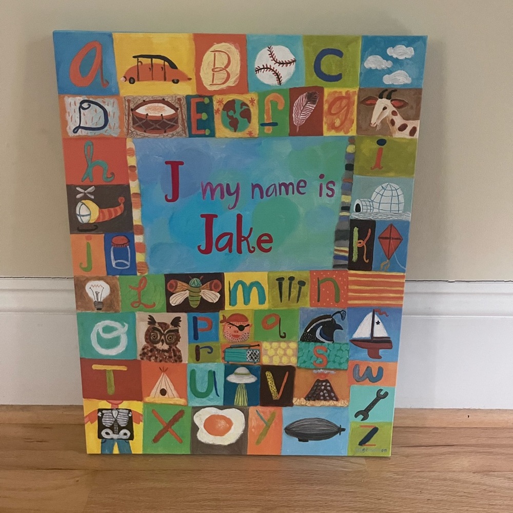 “JAKE” custom alphabet frame